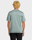 BILLABONG All Day Wave Mens Rash Vest Short Sleeve - SEA BLUE