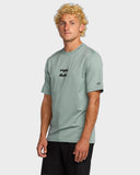 BILLABONG All Day Wave Mens Rash Vest Short Sleeve - SEA BLUE