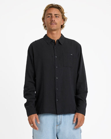 BILLABONG Ricardo Long Sleeve Shirt - BLACK