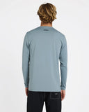 BILLABONG All Day Wave Long Sleeve Loose Fit Rash Vest - BLUE FOG