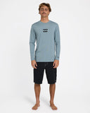 BILLABONG All Day Wave Long Sleeve Loose Fit Rash Vest - BLUE FOG