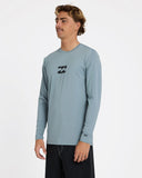 BILLABONG All Day Wave Long Sleeve Loose Fit Rash Vest - BLUE FOG