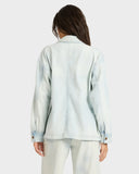 BILLABONG Jade Saltwashed Shacket - BLUE MIST