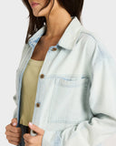 BILLABONG Jade Saltwashed Shacket - BLUE MIST