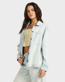 BILLABONG Jade Saltwashed Shacket - BLUE MIST