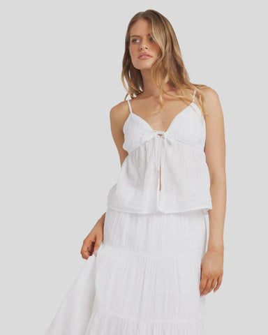 BILLABONG High Tides Cami Top - WHITE