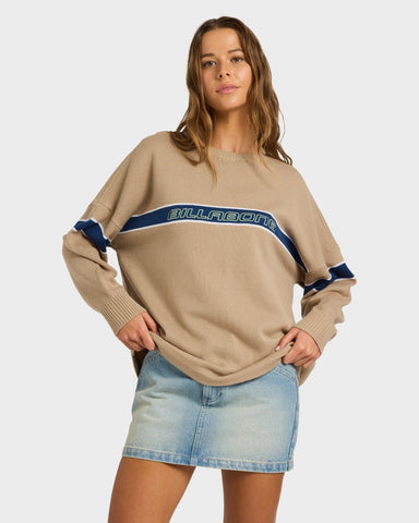 BILLABONG Supalove Sweater - COBBLESTONE