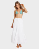 BILLABONG High Tide Maxi Skirt - WHITE