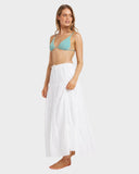 BILLABONG High Tide Maxi Skirt - WHITE