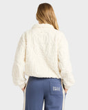 BILLABONG Le Love Half Zip Crew - SALT CRYSTAL