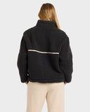 BILLABONG Getting Warm Sherpa Half Zip - BLACK SANDS