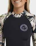 BILLABONG Spring Fever Natural Long Sleeve - BLACK FLORAL