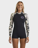 BILLABONG Spring Fever Natural Long Sleeve - BLACK FLORAL