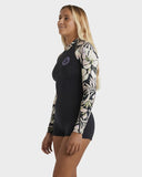 BILLABONG Spring Fever Natural Long Sleeve - BLACK FLORAL