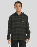 BILLABONG Boys Baja Surf Flannel - BLACK