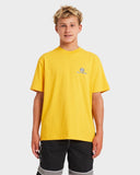 BILLABONG Boys Bio Wave Short Sleeve OG - YELLOW