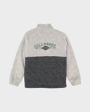 BILLABONG Boys Tombstone Zip Fleece Jacket -  OATMEAL HEATHER