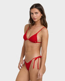 BILLABONG - Twisted Tide Mini Slide Tri Top - RED