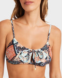 BILLABONG Forever Folk Coco Bralette - BLACK PEBBLE