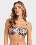 BILLABONG Forever Folk Coco Bralette - BLACK PEBBLE