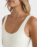 BILLABONG Wander Over Tanker One Piece - SALT CRYSTAL