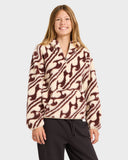 BILLABONG Dark Wave Half Zip Hoodie - TEAK