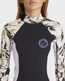 BILLABONG Teen Spring Fever Long Sleeve Springsuit 2mm - BLACK FLORAL