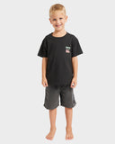 BILLABONG Crayon Wave Tee Toddlers  - BLACK