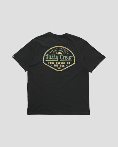 SALTY CREW Border Fill Classic Short Sleeve Tee - BLACK