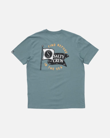 SALTY CREW Wavey Premium SS Tee - MONUMENT