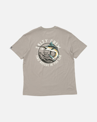 SALTY CREW Schooled Premium SS Tee - SHARKSKIN