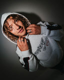 RUSTY Dine N Dash Hooded Fleece - ECRU MARBLE