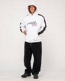 RUSTY Dine N Dash Hooded Fleece - ECRU MARBLE