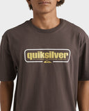 QUIKSILVER Retro Box Tee - CHOC BROWN