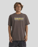 QUIKSILVER Retro Box Tee - CHOC BROWN