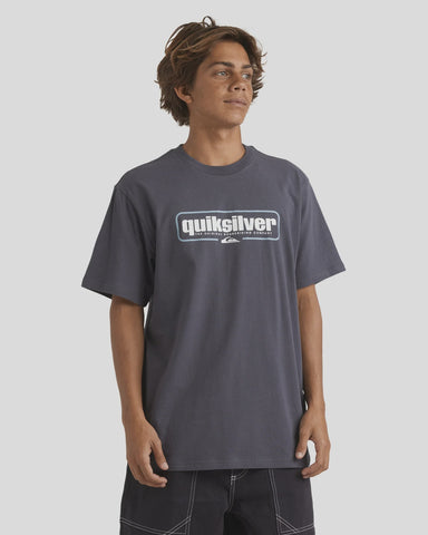 QUIKSILVER Retro Box Tee - INDIA INK