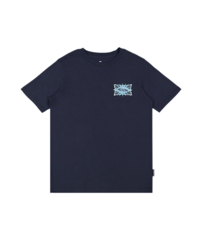 QUIKSILVER Youth Starfish Stamp Short Sleeve T-Shirt - DARK NAVY