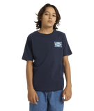 QUIKSILVER Youth Starfish Stamp Short Sleeve T-Shirt - DARK NAVY
