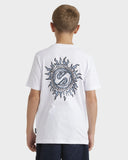 QUIKSILVER Spiral Flame Boys Tee - WHITE