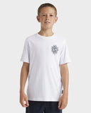 QUIKSILVER Spiral Flame Boys Tee - WHITE