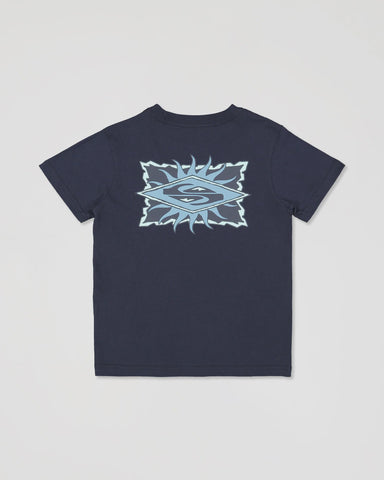 QUIKSILVER Starfish Stamp Short Sleeve Tee - DARK NAVY
