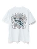 S-DOUBLE Coat Of Arms Short Sleeve Tee - WHITE