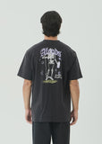AFENDS Thirty Three Ten Retro Tee - STONE BLACK