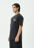 AFENDS Thirty Three Ten Retro Tee - STONE BLACK