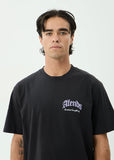 AFENDS Thirty Three Ten Retro Tee - STONE BLACK
