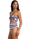 BILLABONG Forevermore Summer Bandeau One Piece - BLACK PEBBLE