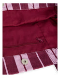 ROXY Sunday Stripe Tote - BEET RED