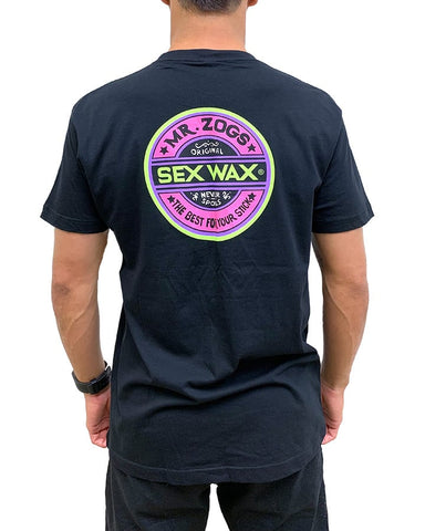 MR ZOGS SEX WAX Fluoro Short Sleeve Tee - BLACK