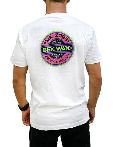 MR ZOGS SEX WAX Fluoro Short Sleeve Tee - WHITE