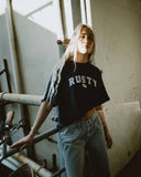 RUSTY All Saint Collegiate OG Oversize Tee - NAVY BLUE